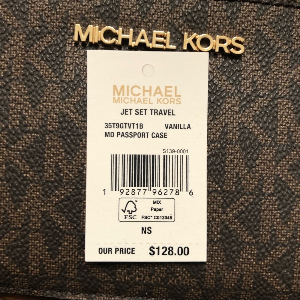 Michael Kors Brown and Light Yellow Wallet - Picture 5 of 5